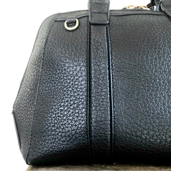 Kenzie Bag Black Tote Shoulder Gold-Tone Faux Leather Strap Medium Crossbody - Picture 8 of 16